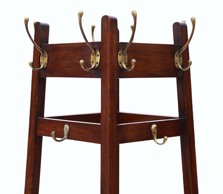 Antique Late Victorian Hall, Coat, Hat, Stick, Umbrella, Stand For Sale