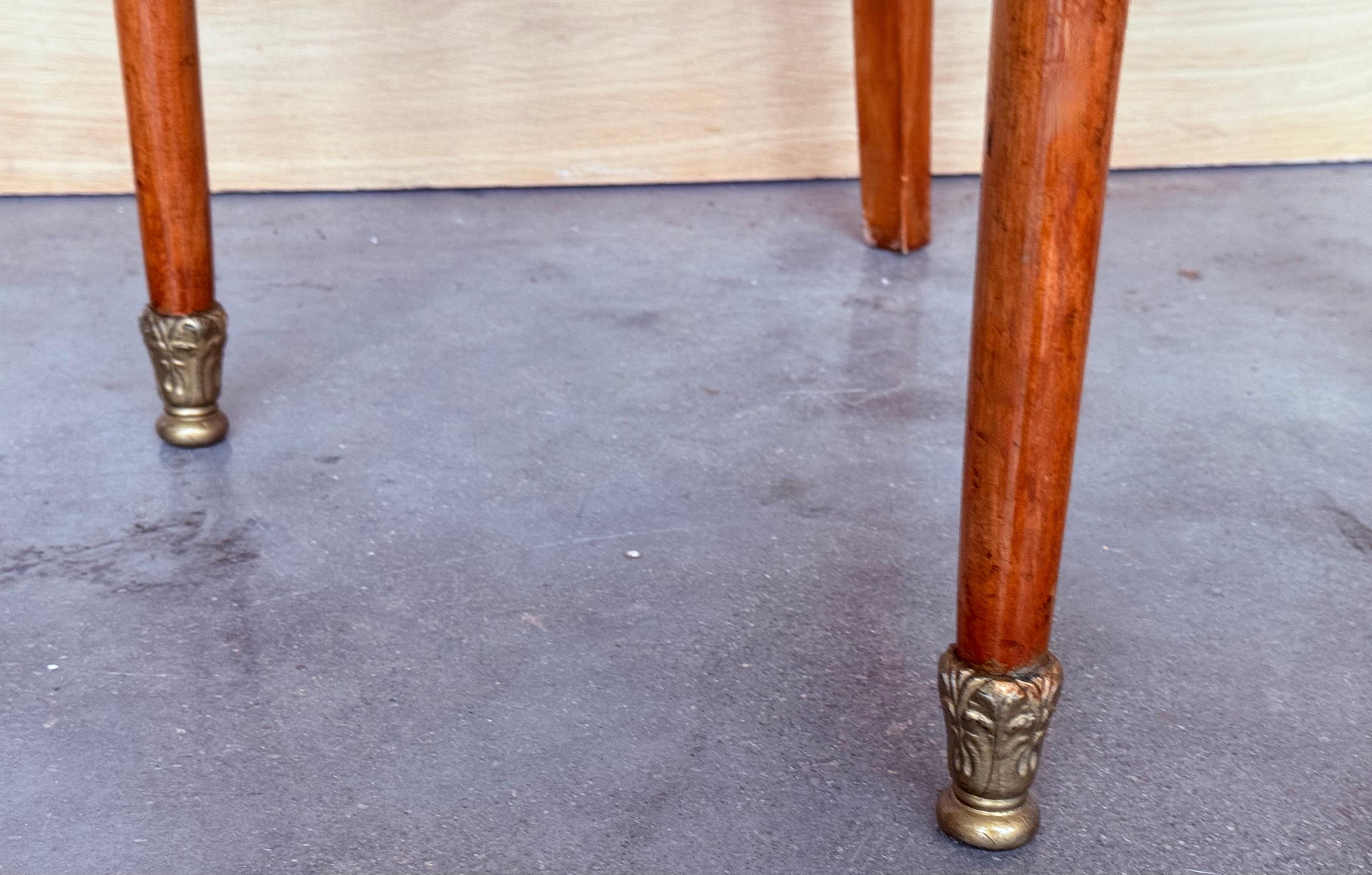 Antica sedia da pranzo tardo-vittoriana in Oak con schienale a scaletta e seduta in velluto rosso in vendita 6