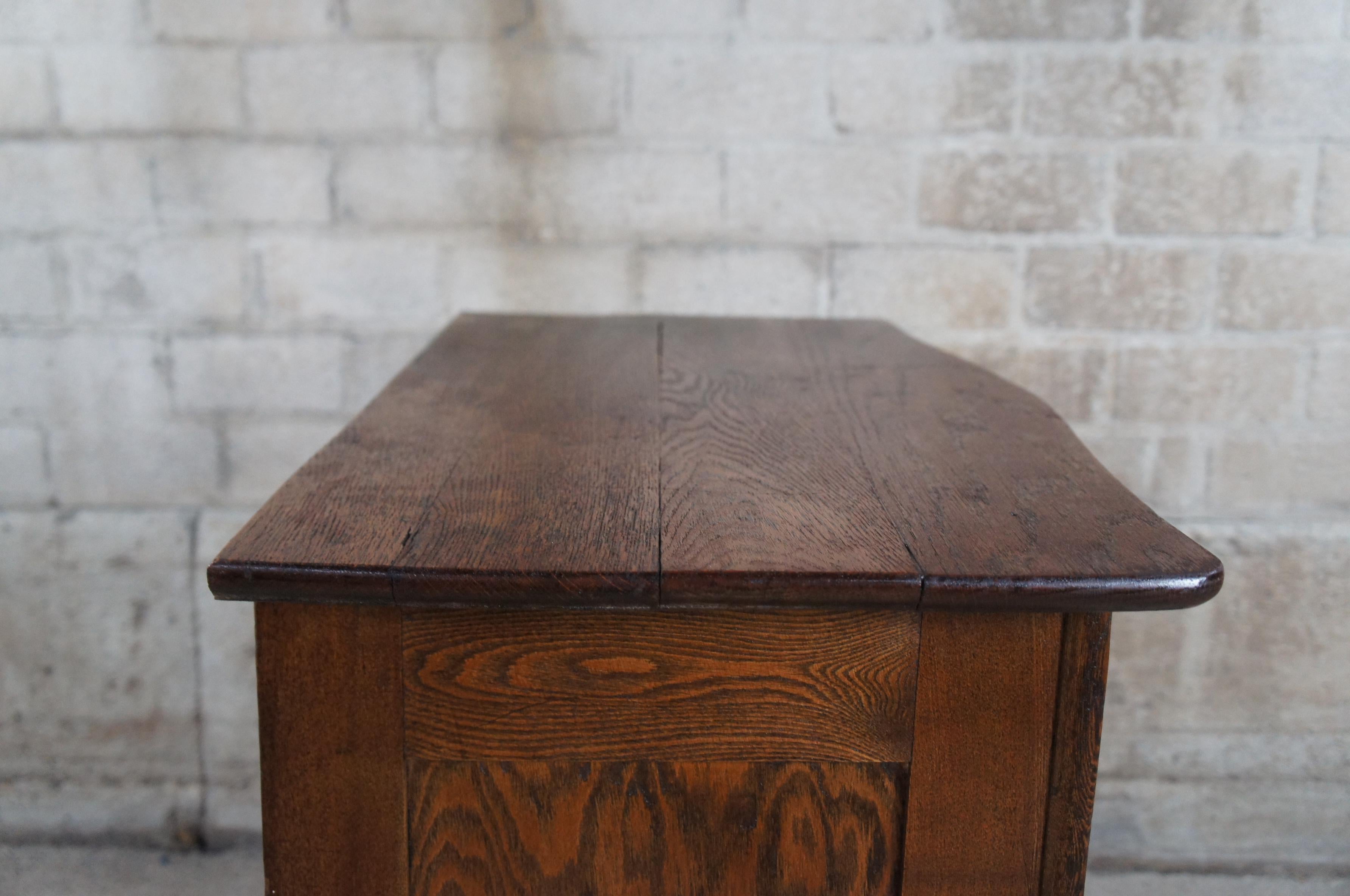 Antique Late Victorian Oak Washstand Cabinet Chest Dresser Nightstand Table For Sale 8