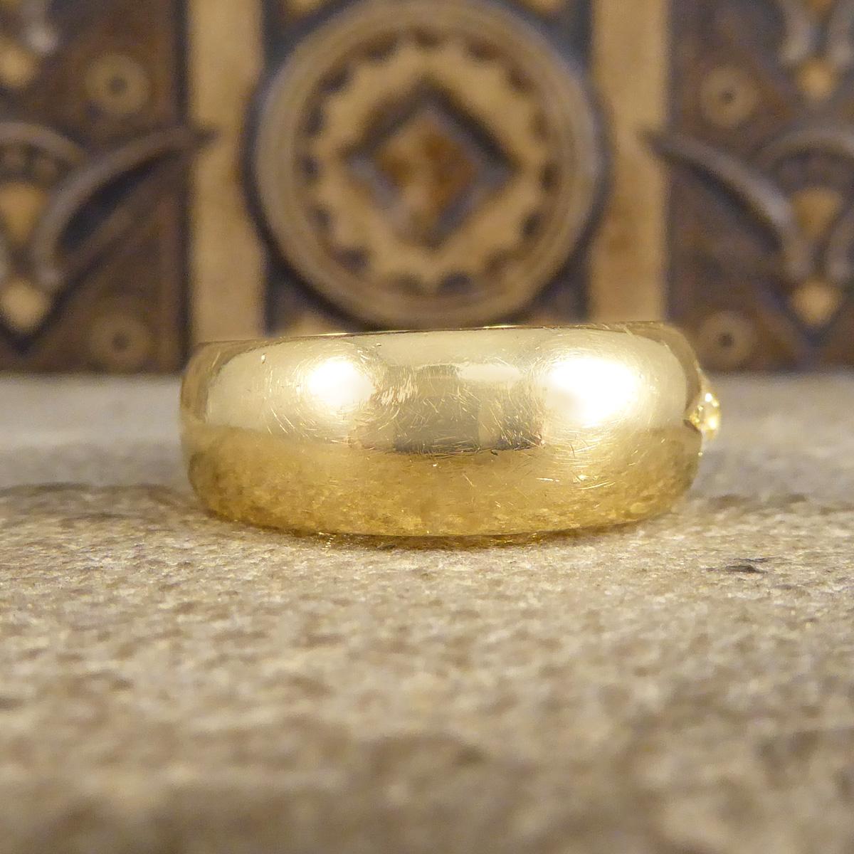 Antiker spätviktorianischer Diamantring aus 18 Karat Gelbgold mit alteuropäischem Sternschliff (Spätviktorianisch)
