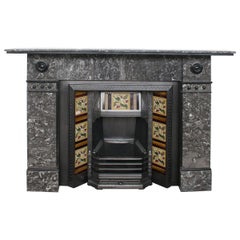 Antique Late Victorian St Anne Marble Fire Surround