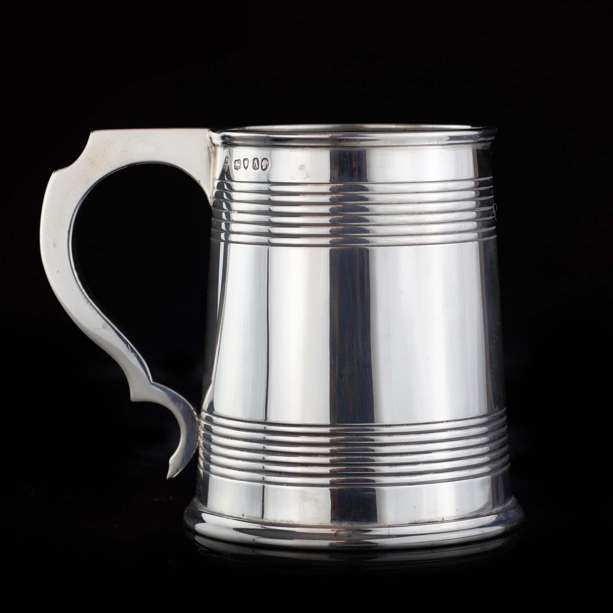 silver christening mugs