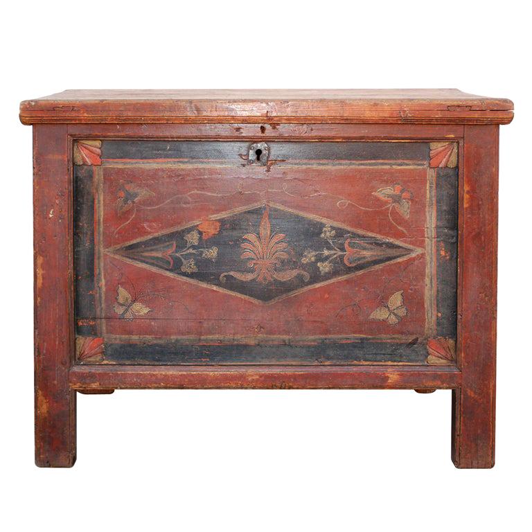 Antique Latvian Dowry Chest For Sale at 1stDibs