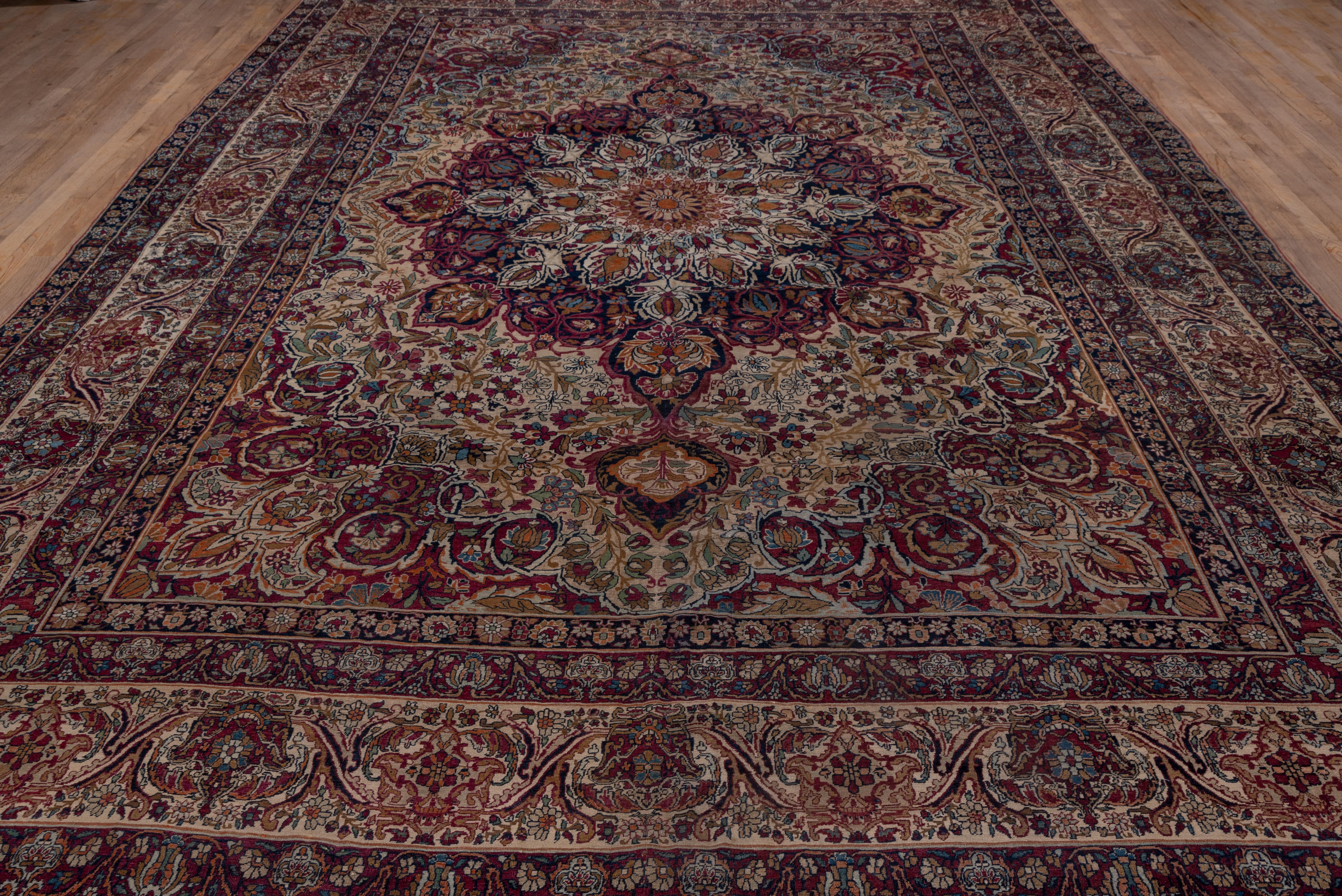 Kirman Antique Lavar Kerman Carpet, circa 1900s For Sale