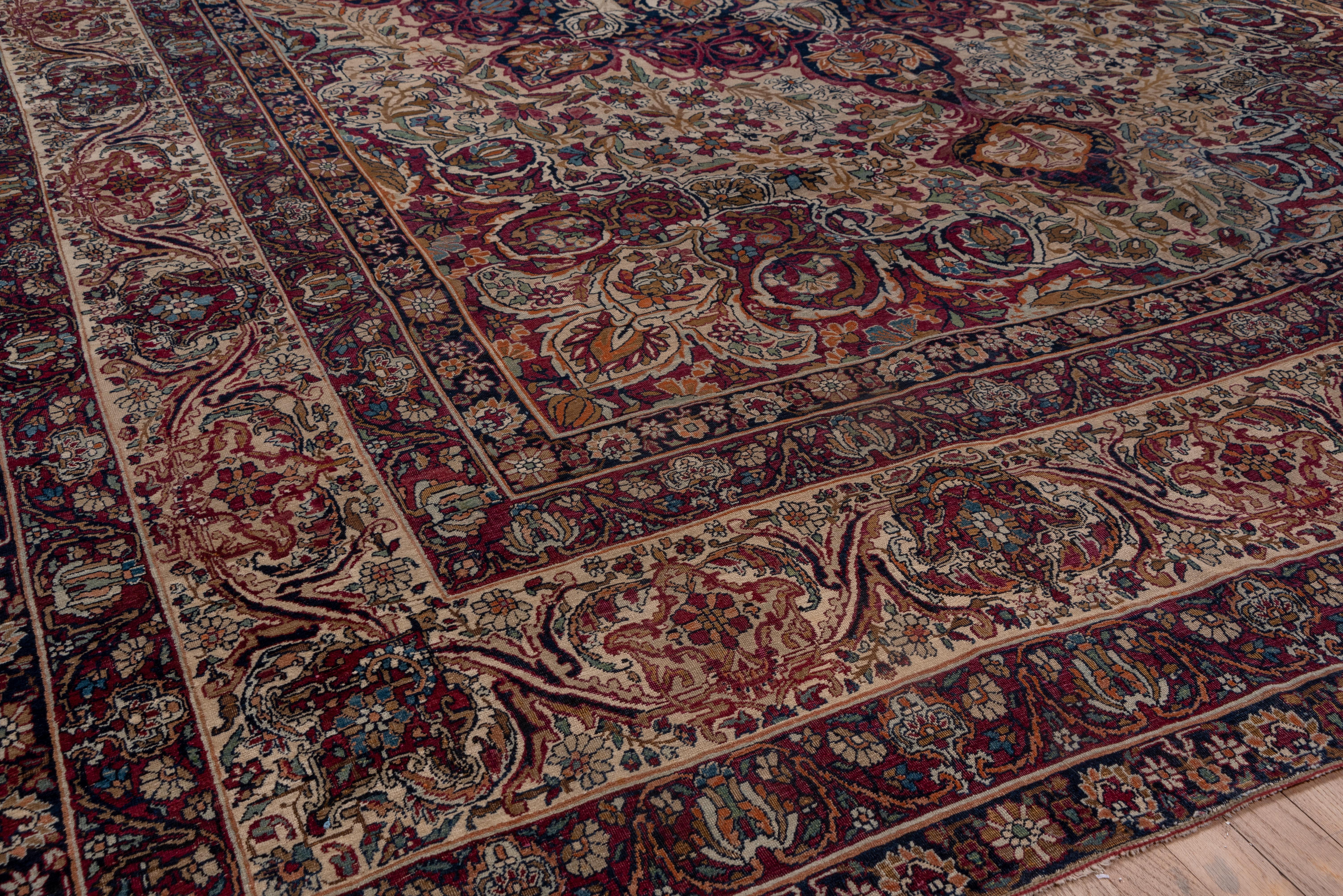 Wool Antique Lavar Kerman Carpet, circa 1900s For Sale