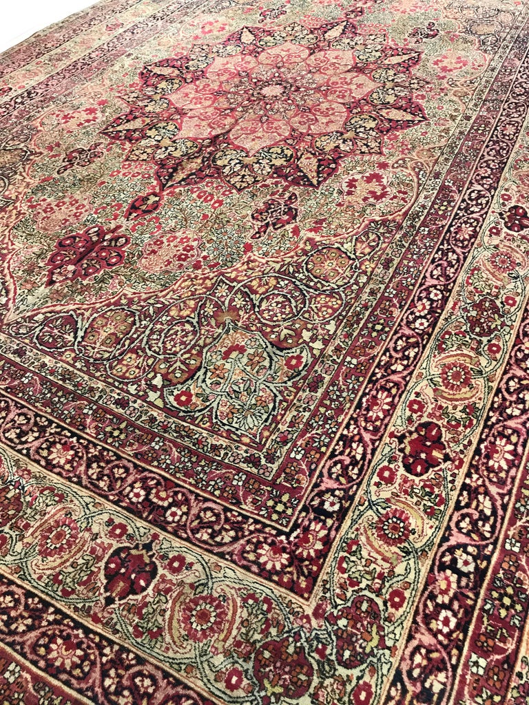 Antique Lavar Kerman Persian Rug For Sale at 1stDibs