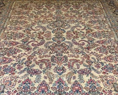 Antique Lavar Kerman Rug, circa 1920s