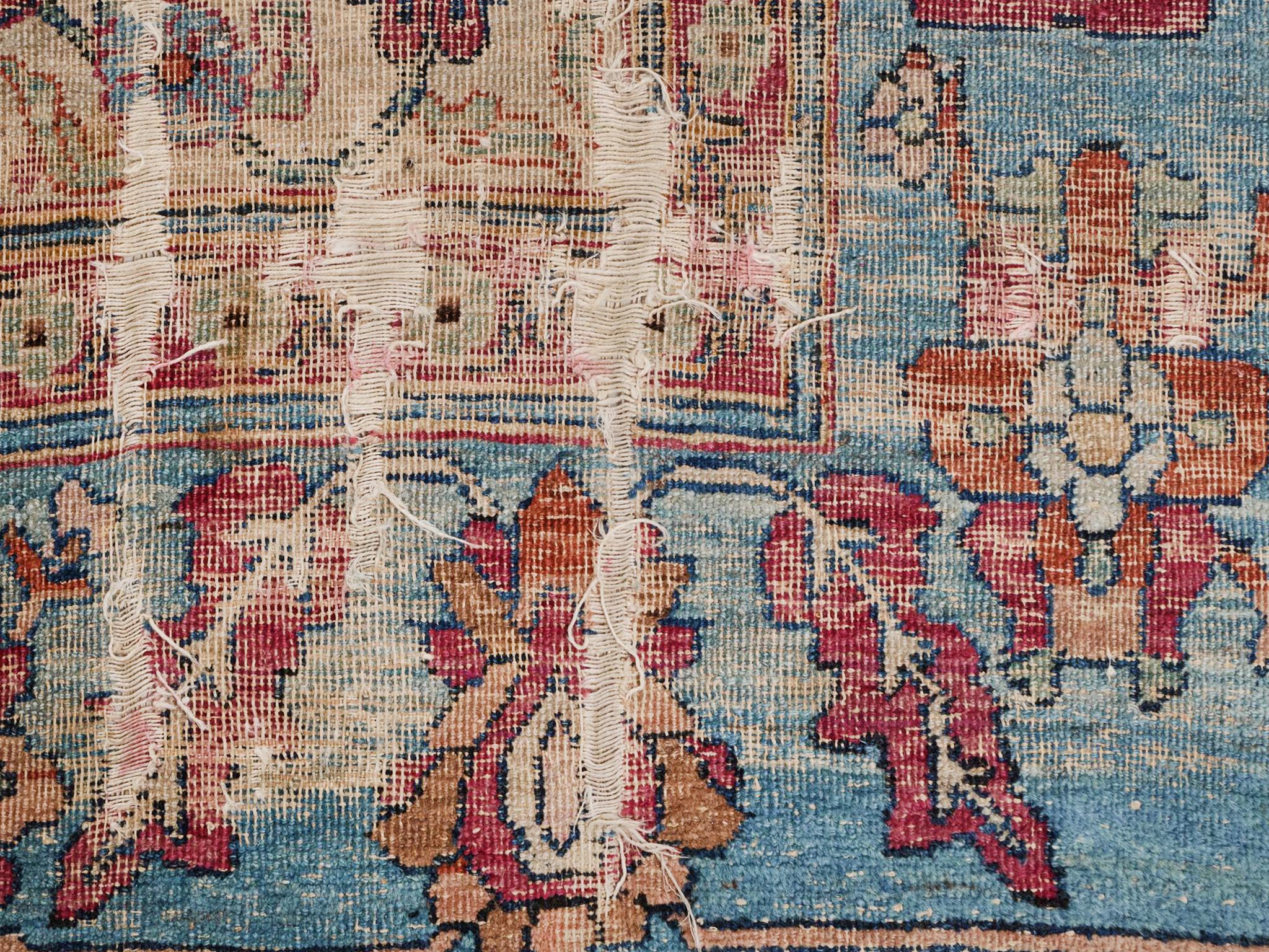 Antiker Lavar Kerman-Teppich  18' 2