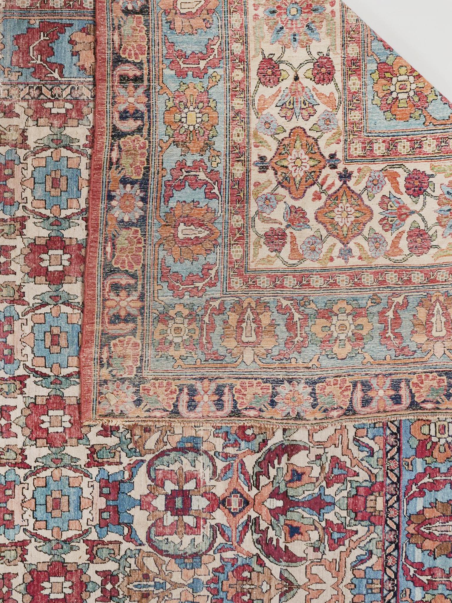 Antiker Lavar Kerman-Teppich  18' 2