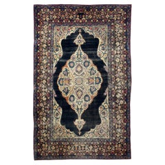 Ancien tapis Lavar Kerman, 4'8'' x 7'8''