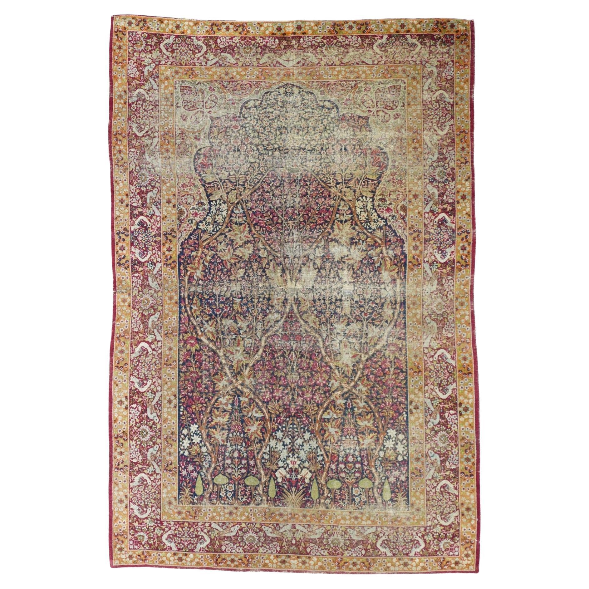 Tappeto antico Lavar Kerman 5'0" x 7'7''