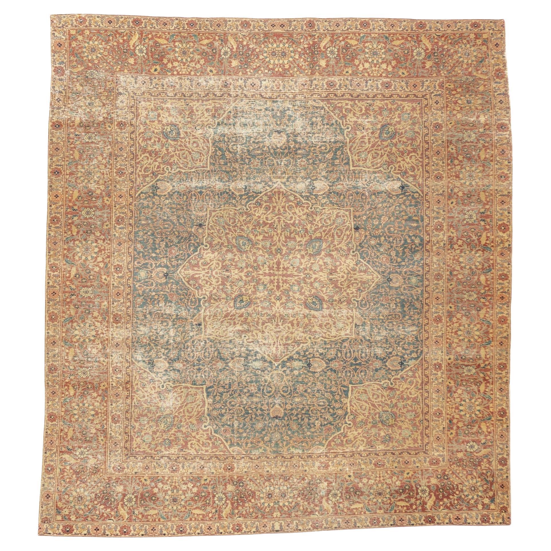 Antique Lavar Kerman Rug 7'0" x 7'8''
