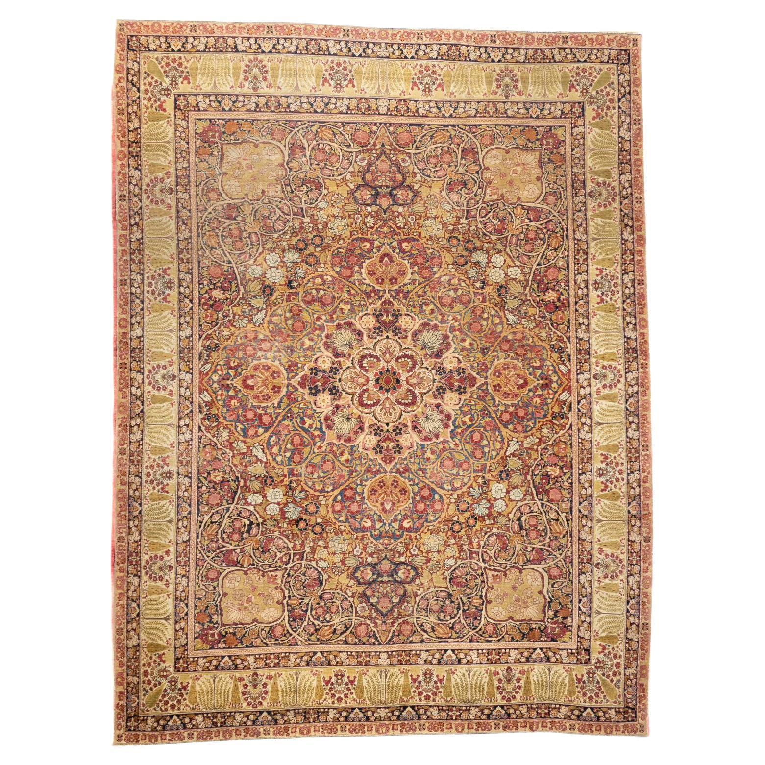 Antique Lavar Kerman Rug 8'9'' x 11'9''