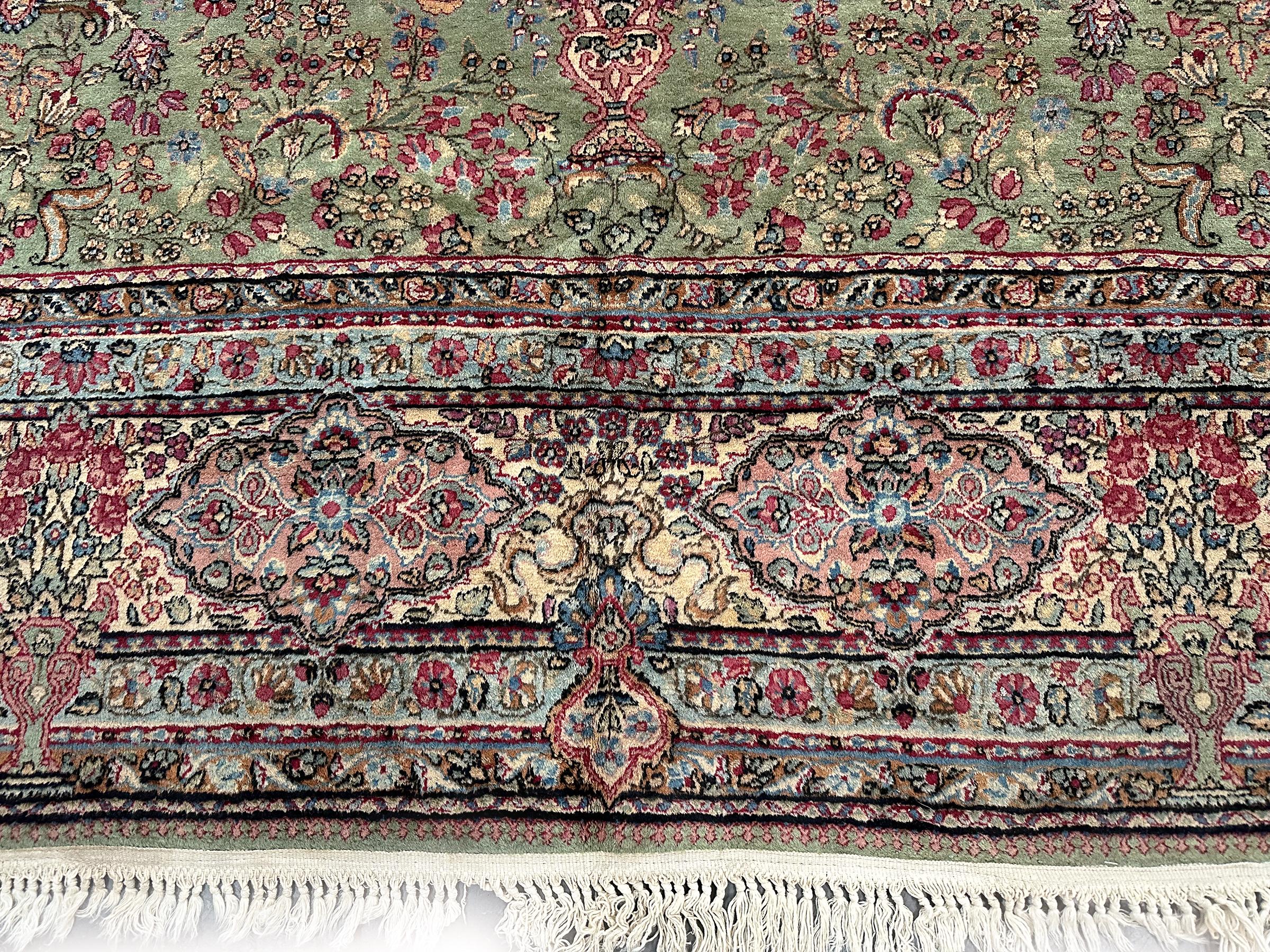 Wool Antique Lavar Kerman Rug Fine Antique Persian Rug  9x12 For Sale