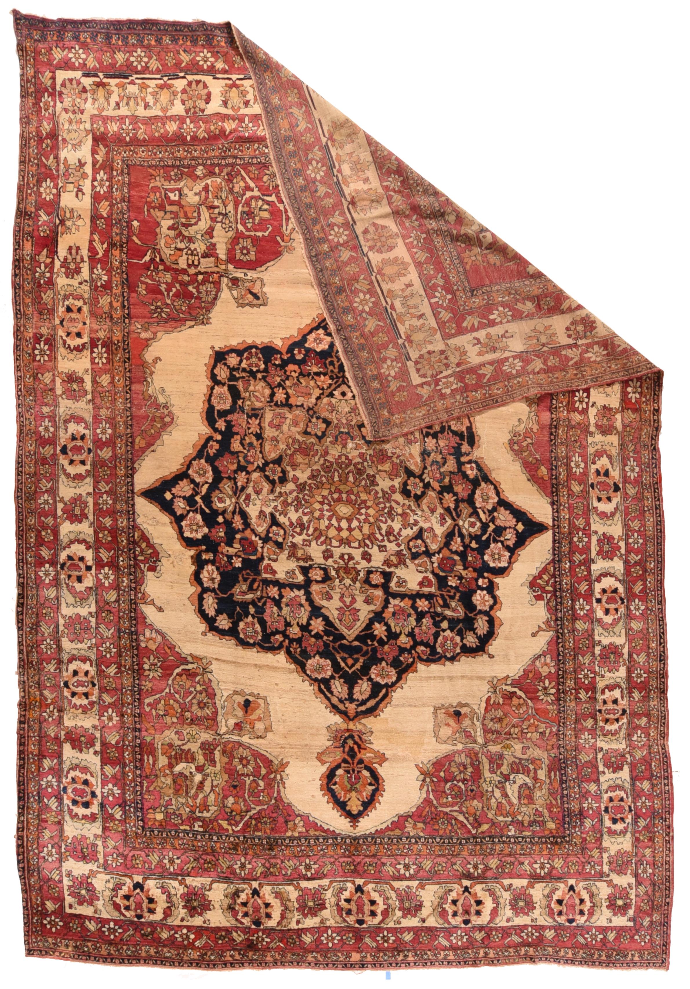 Asian Antique Persian Lavar Kerman For Sale