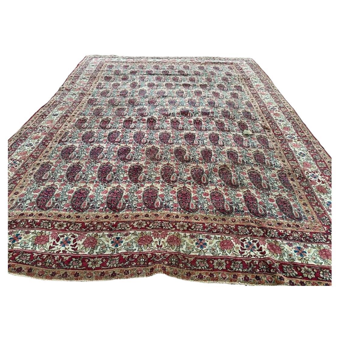 Tapis ancien de Lavar circa 1890s - RR5128 en vente