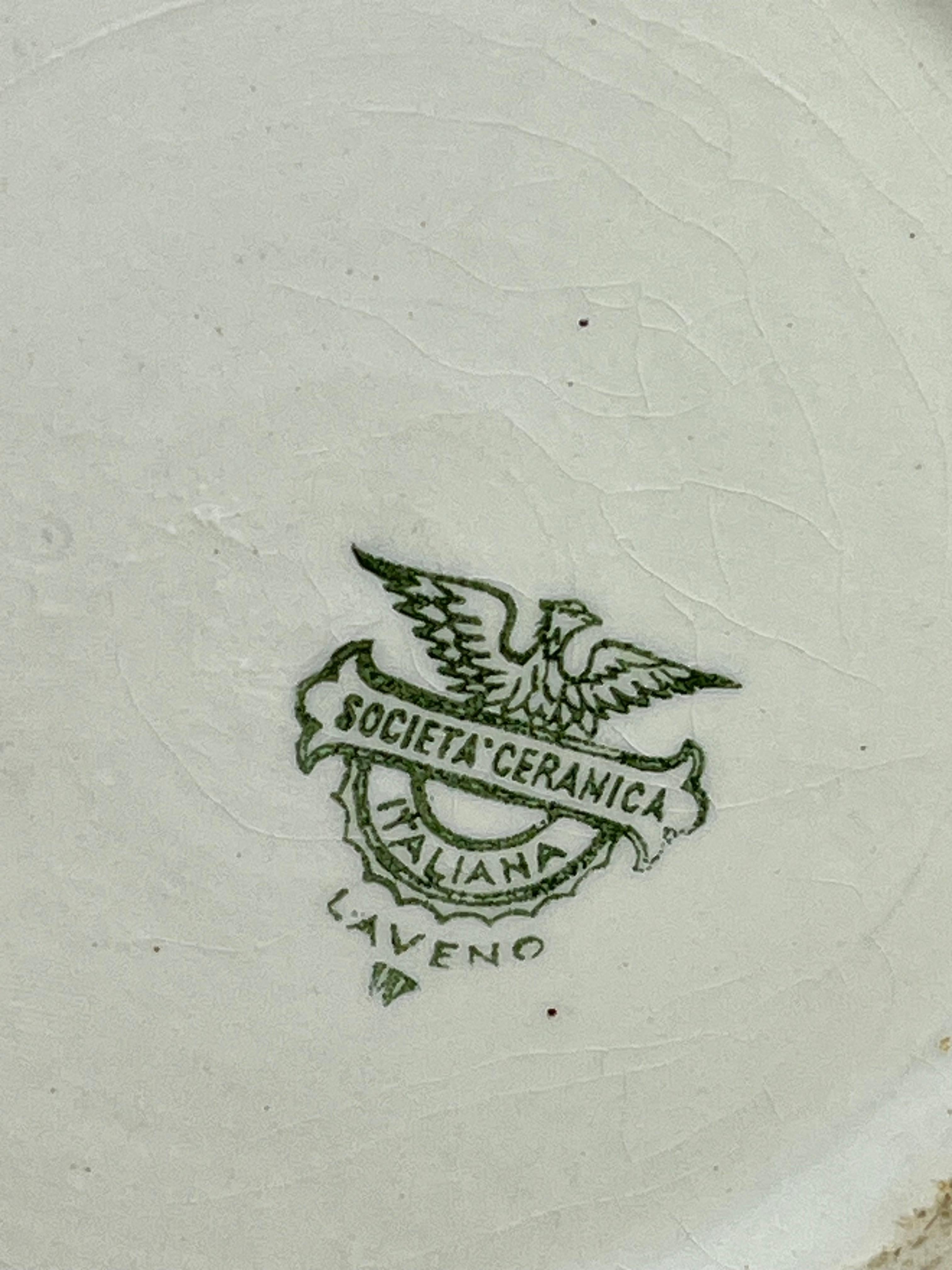 Antique Laveno Ceramic Bath Pitcher, Italy, 1940s For Sale 2