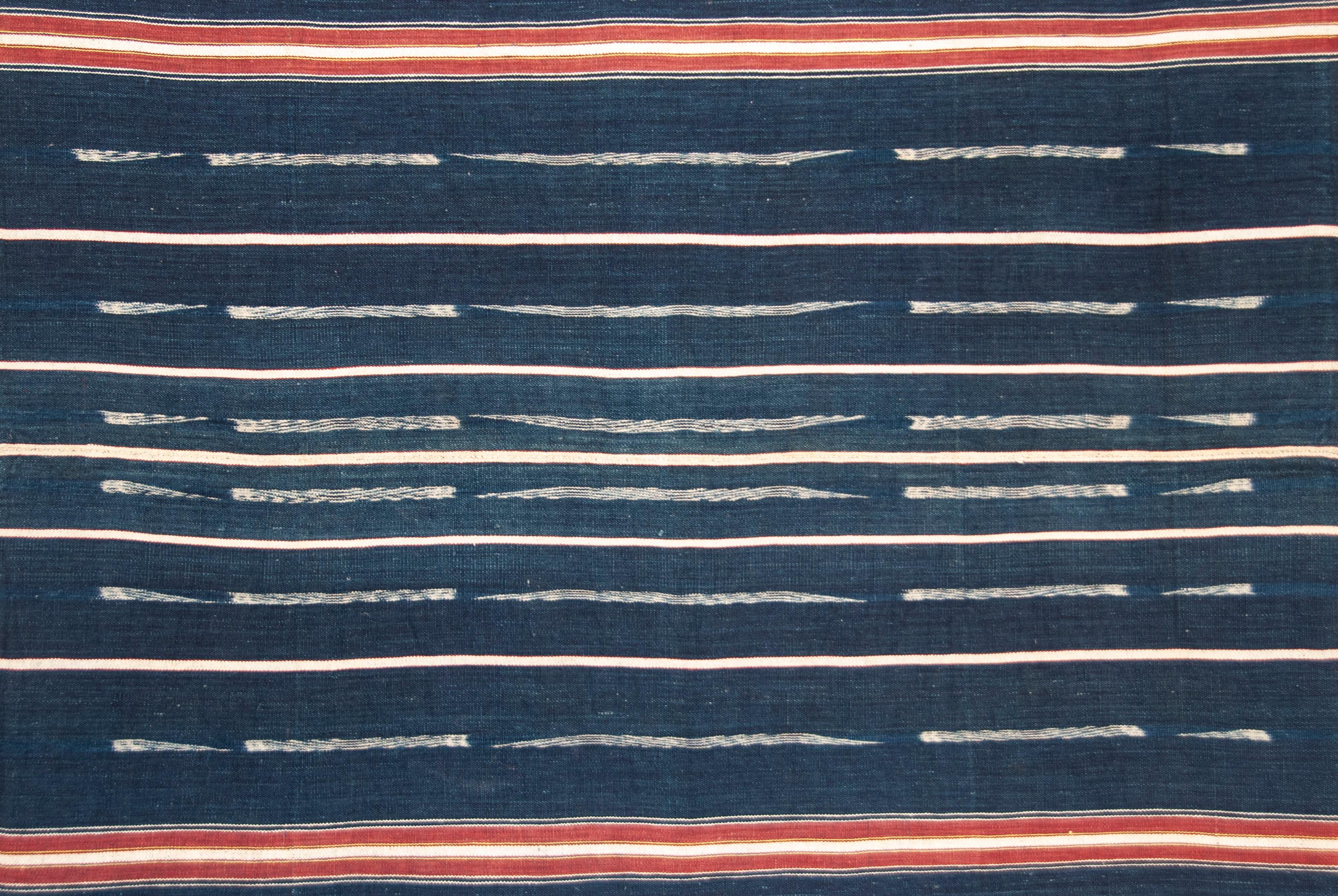 Tribal Antique Lawa Woman’s Ikat Skirt Cloth, Thailand For Sale