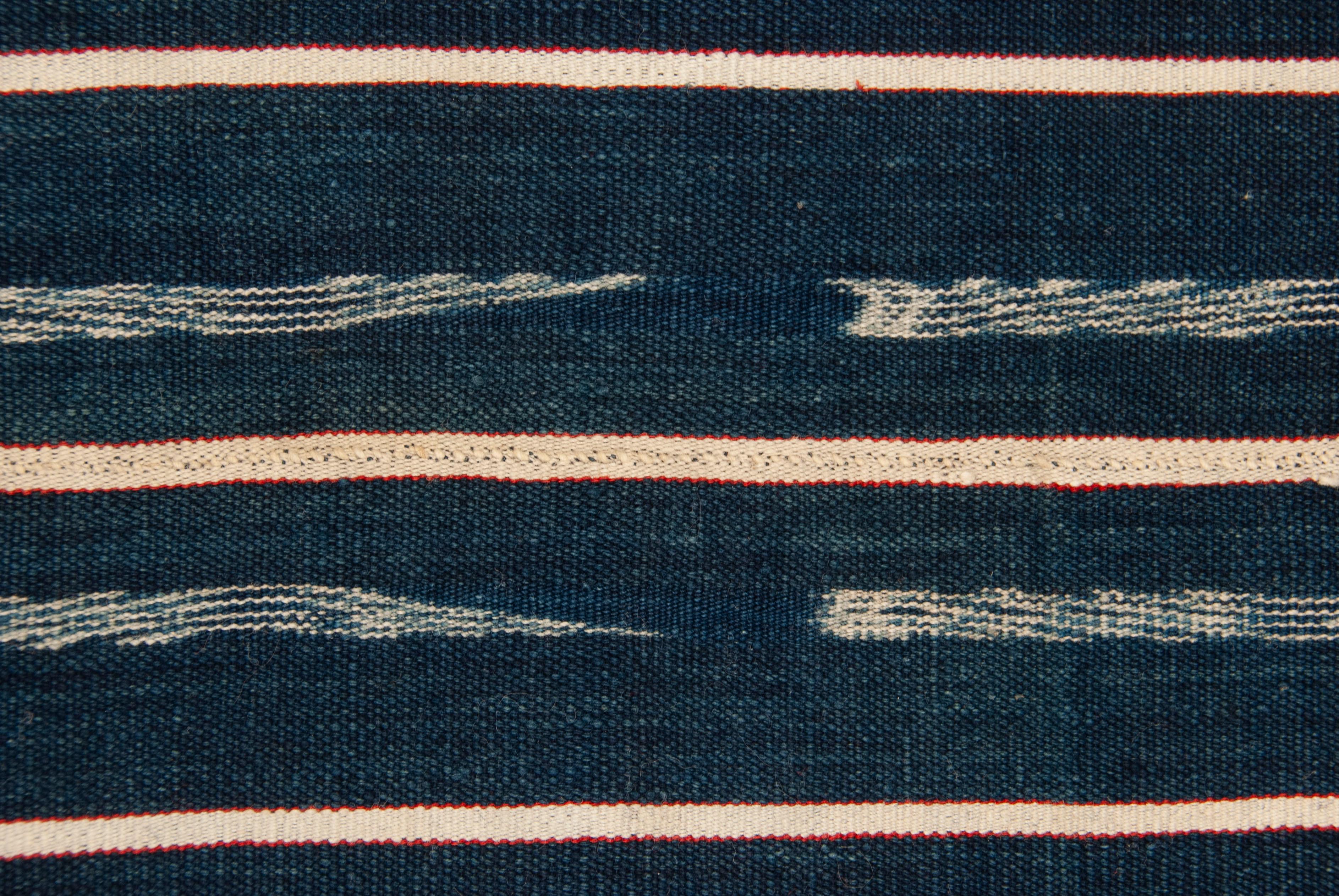 Cotton Antique Lawa Woman’s Ikat Skirt Cloth, Thailand For Sale
