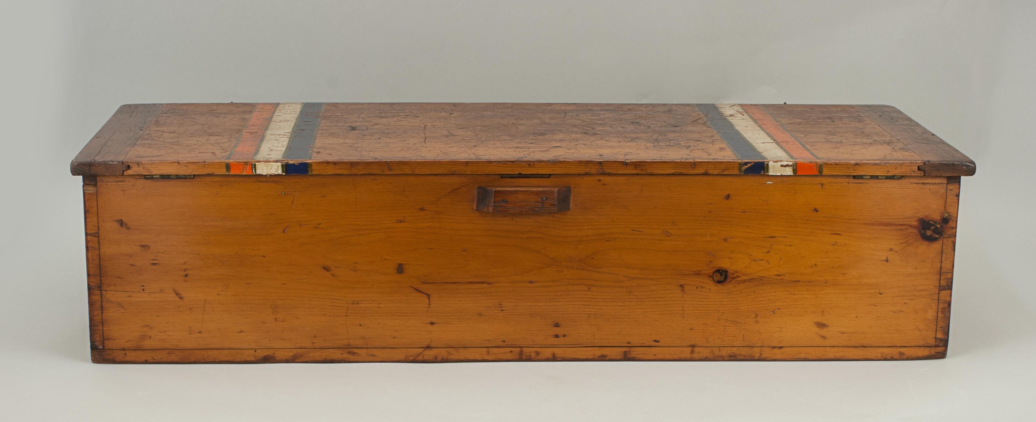 Antique Lawn Tennis Box with Poster, Army and Navy, 1870, s 2