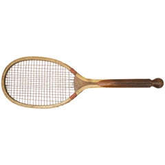 Antique Lawn Tennis Racket, Ball Tail by Bussey