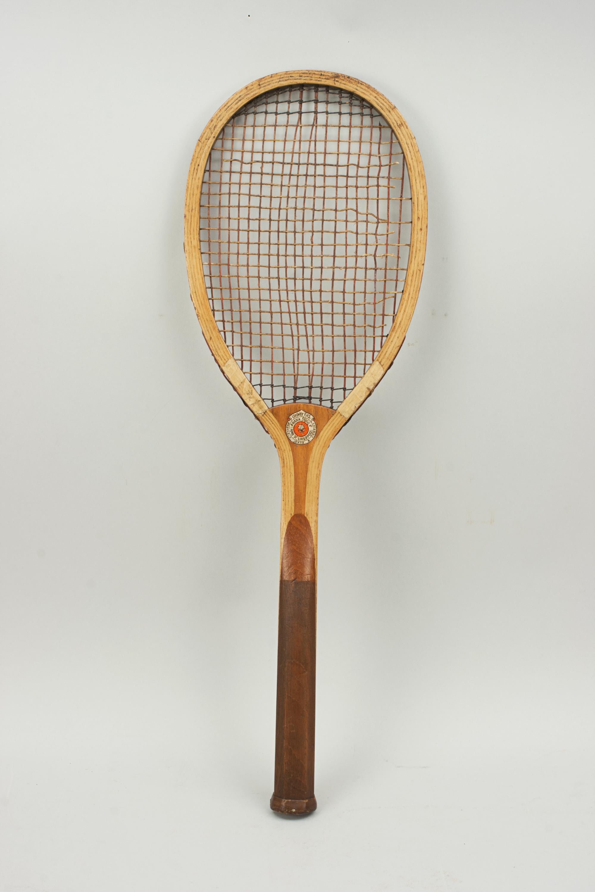Antique Lawn Tennis Racket, Frank Sugg, Liverpool For Sale 5