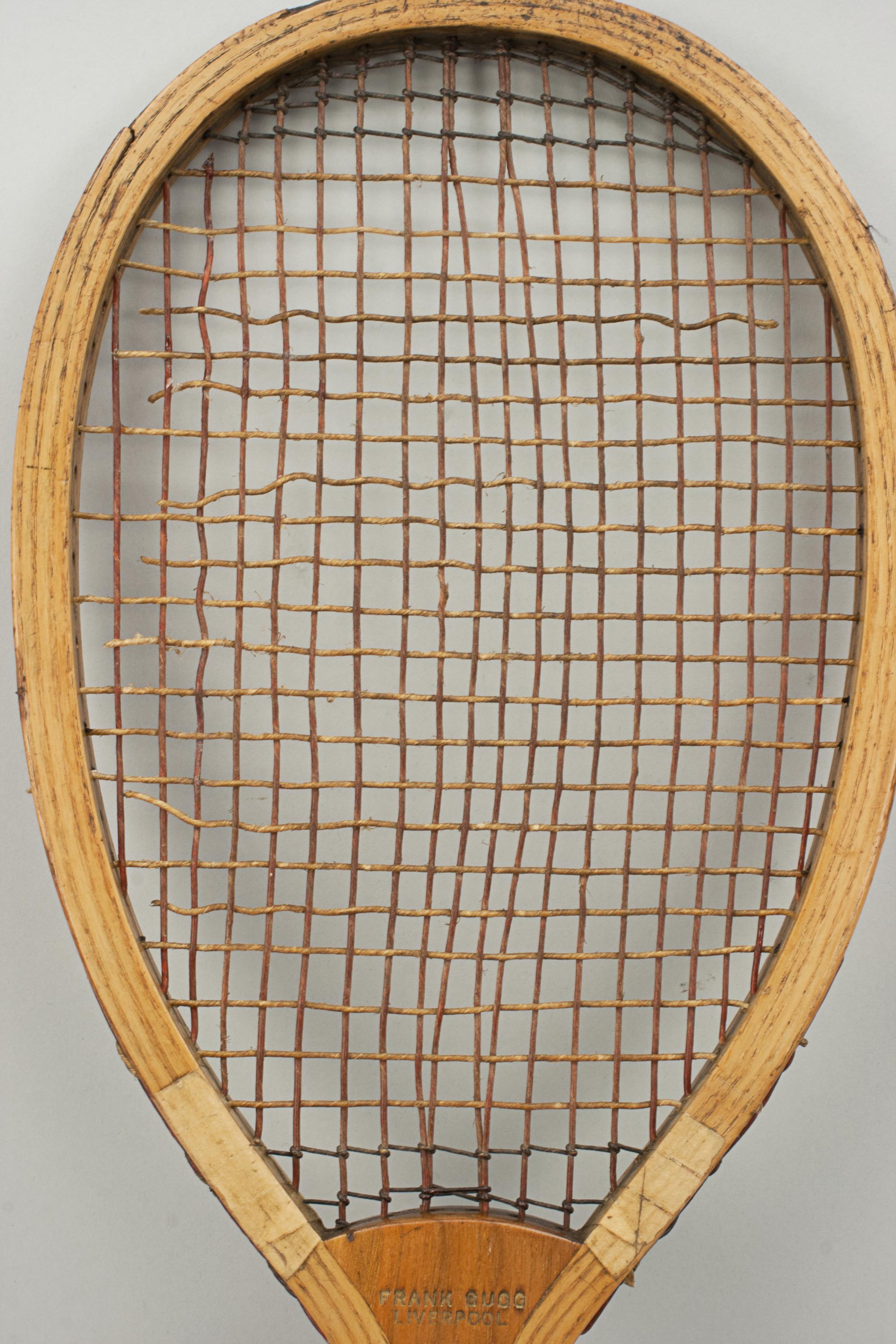 Antiker Rasen-Tennisschläger, Frank Sugg, Liverpool im Zustand „Gut“ im Angebot in Oxfordshire, GB