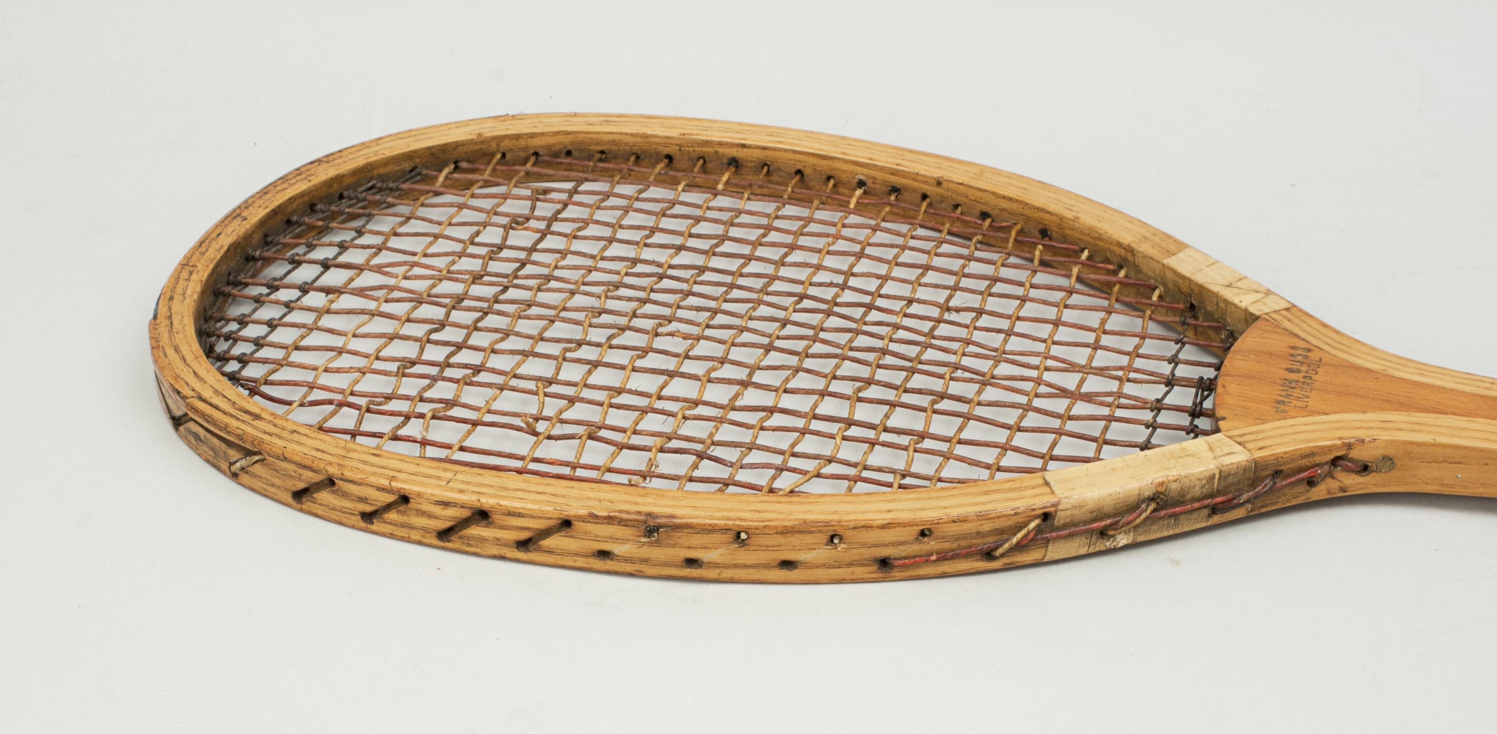 Antique Lawn Tennis Racket, Frank Sugg, Liverpool In Good Condition For Sale In Oxfordshire, GB