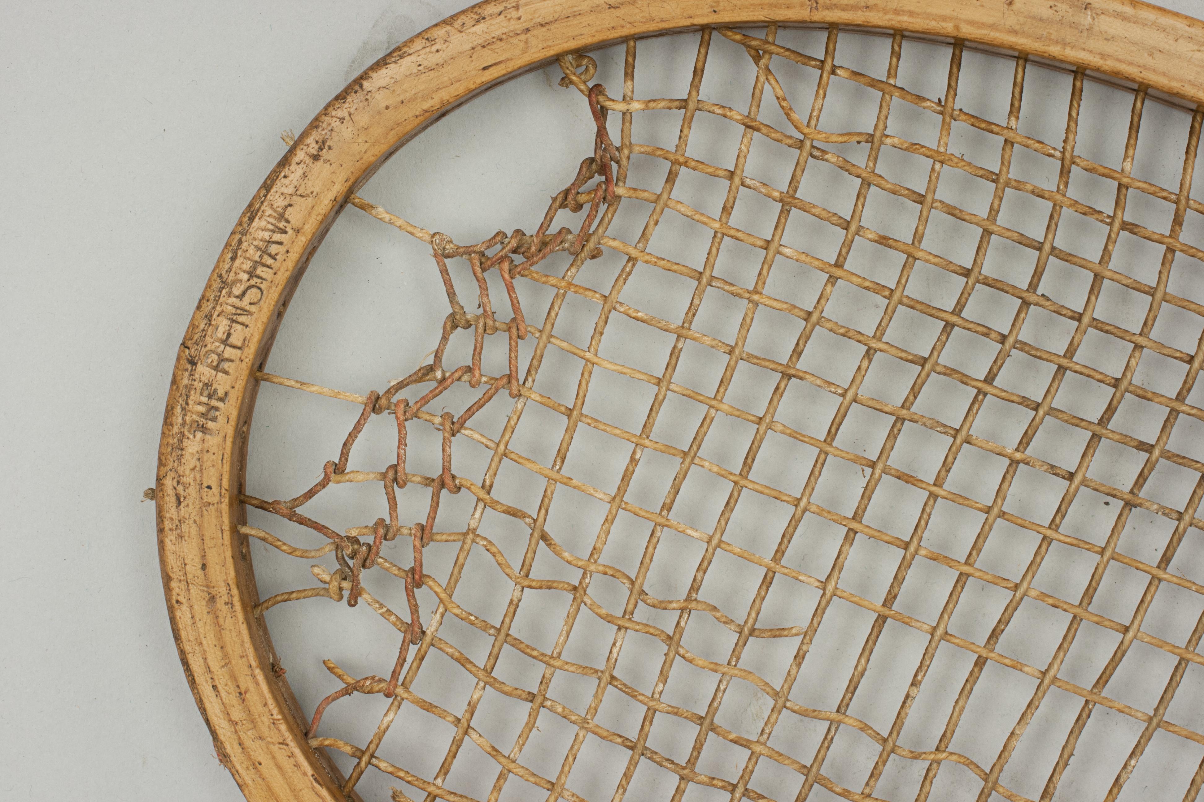 Antique Lawn Tennis Racket, the Renshaw For Sale 1
