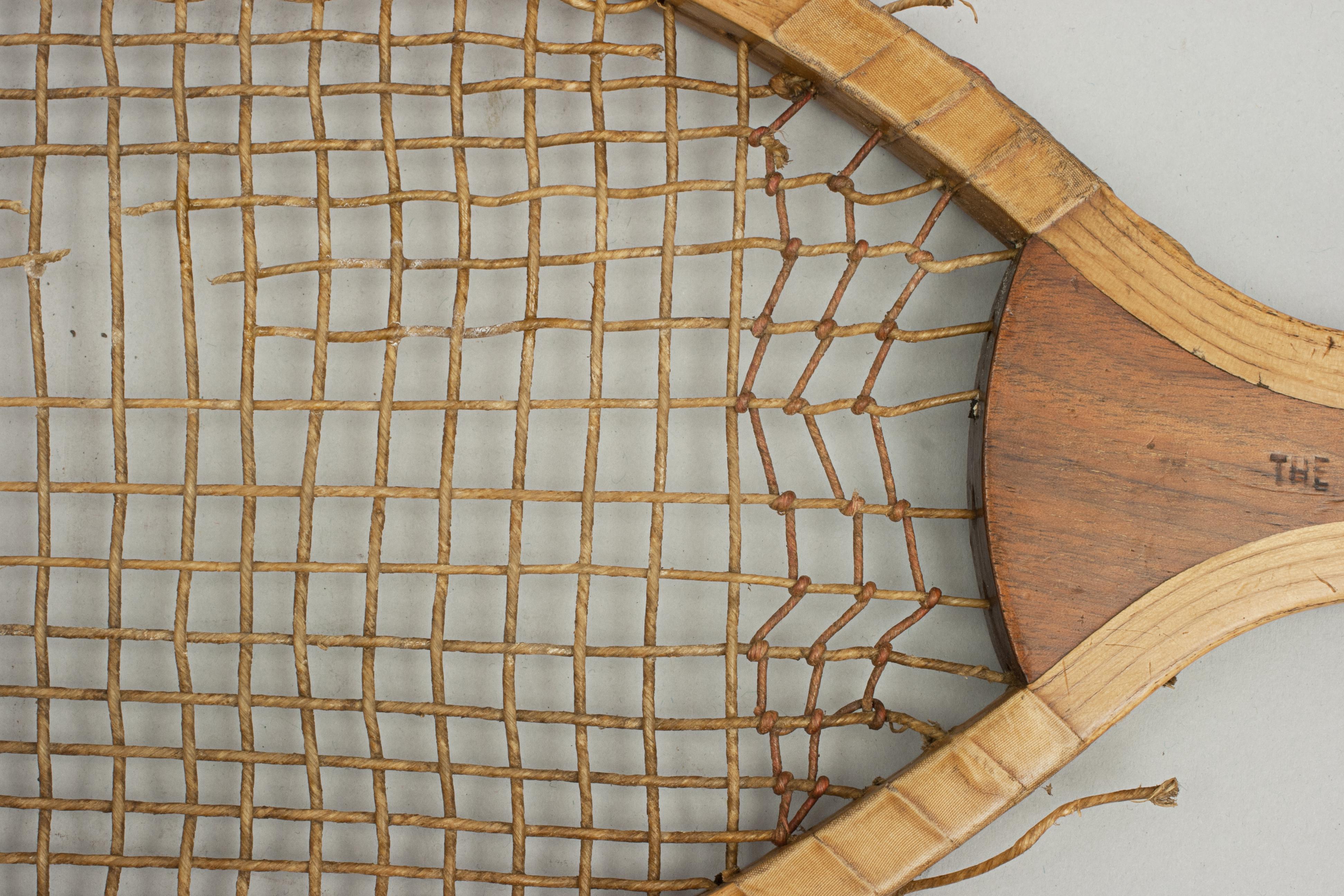 Ash Antique Lawn Tennis Racket, the Renshaw For Sale