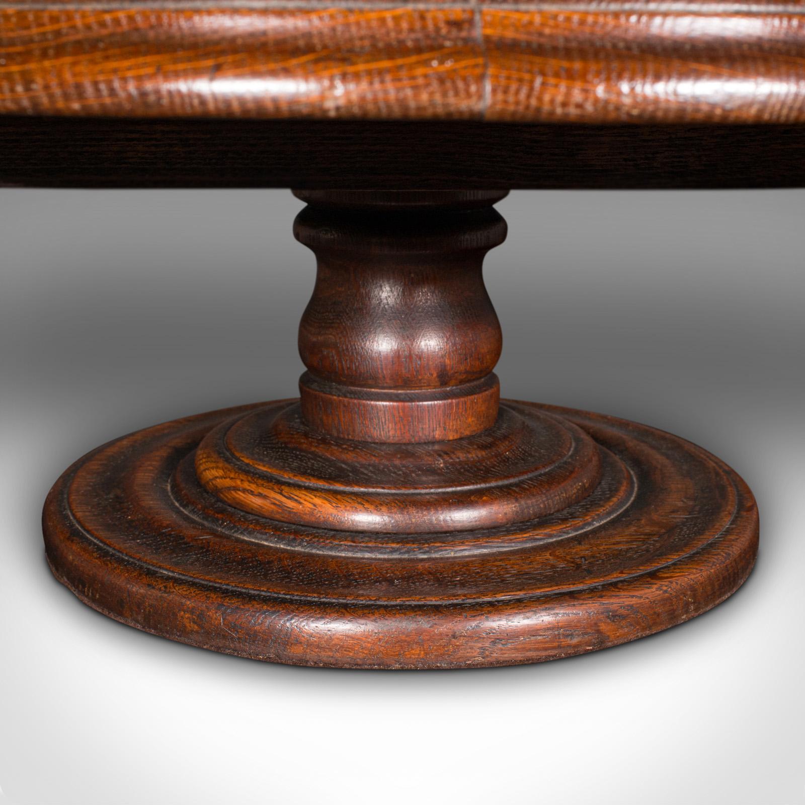 Antique Lazy Susan, English, Oak, Rotary Display Turntable, Regency, circa 1830 In Good Condition For Sale In Hele, Devon, GB