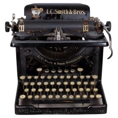 Antique LC Smith & Bros. No. 8 Typewriter c.1919