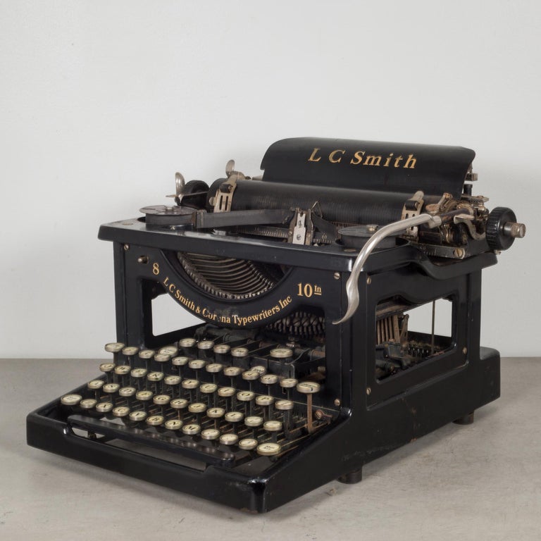 Antique LC Smith and Corona Typewriter, circa 1926 at 1stDibs
