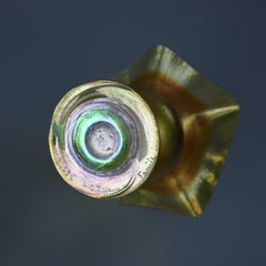 Antique L.C. Tiffany Favrile Art Glass Flori Form Bon Bon Dish, Signed