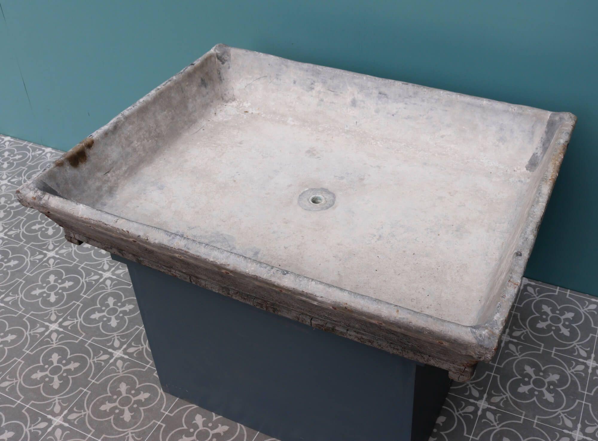 Metal Antique Lead Lined Salting Trough For Sale