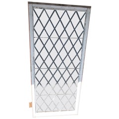 Antique Leaded Glass Diamond Shaped Window, C1900
