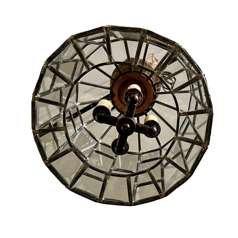 Antique Leaded Glass Lantern For Sale at 1stDibs antique glass lantern