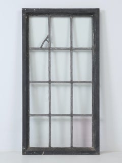 Antique Leaded Glass Window in Steel Frame Well Constructed c1920's