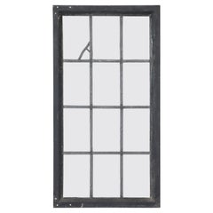 Antique Leaded Glass Window in Steel Frame Well Constructed c1920's