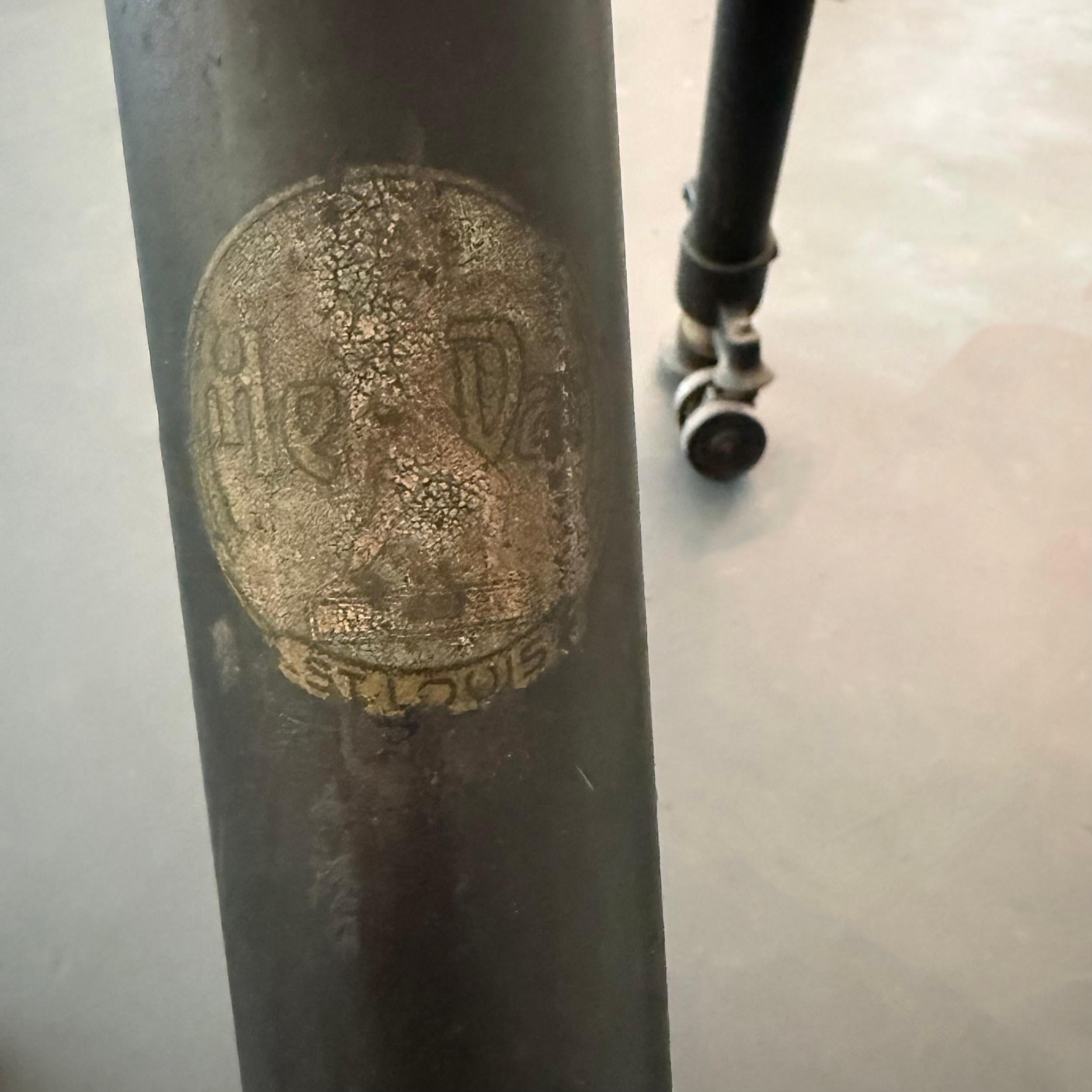 Antike Leder und Gusseisen einstellbar Gymnasium Pommel Pferd im Angebot 4
