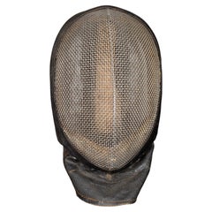 Antique Leather and Mesh Fencing Mask c.1920