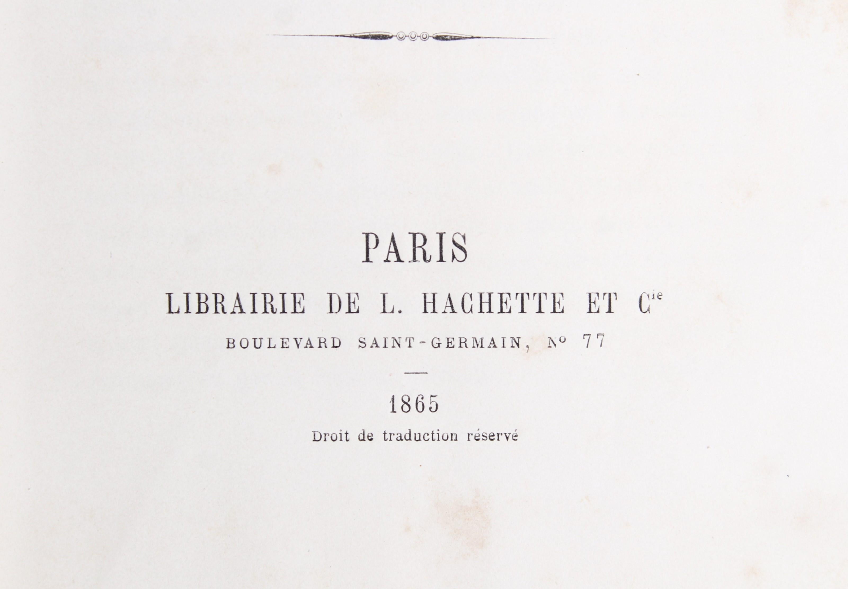 Antikes Lederbuch „Histoire des Plantes“, 1865er Jahre, Frankreich (19. Jahrhundert) im Angebot