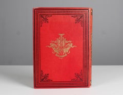 Libro Antiguo de Cuero "La Mascarade Humaine", Por Gavarni, 1881s, Francia