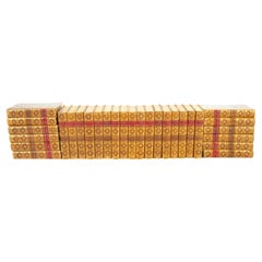 Colección antigua encuadernada en piel de 29 volúmenes - Las novelas de Charles Lever (1894)