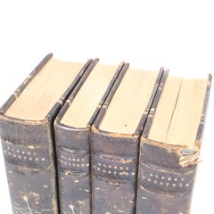 Antique Leather-bound Books from Sweden, 1920s