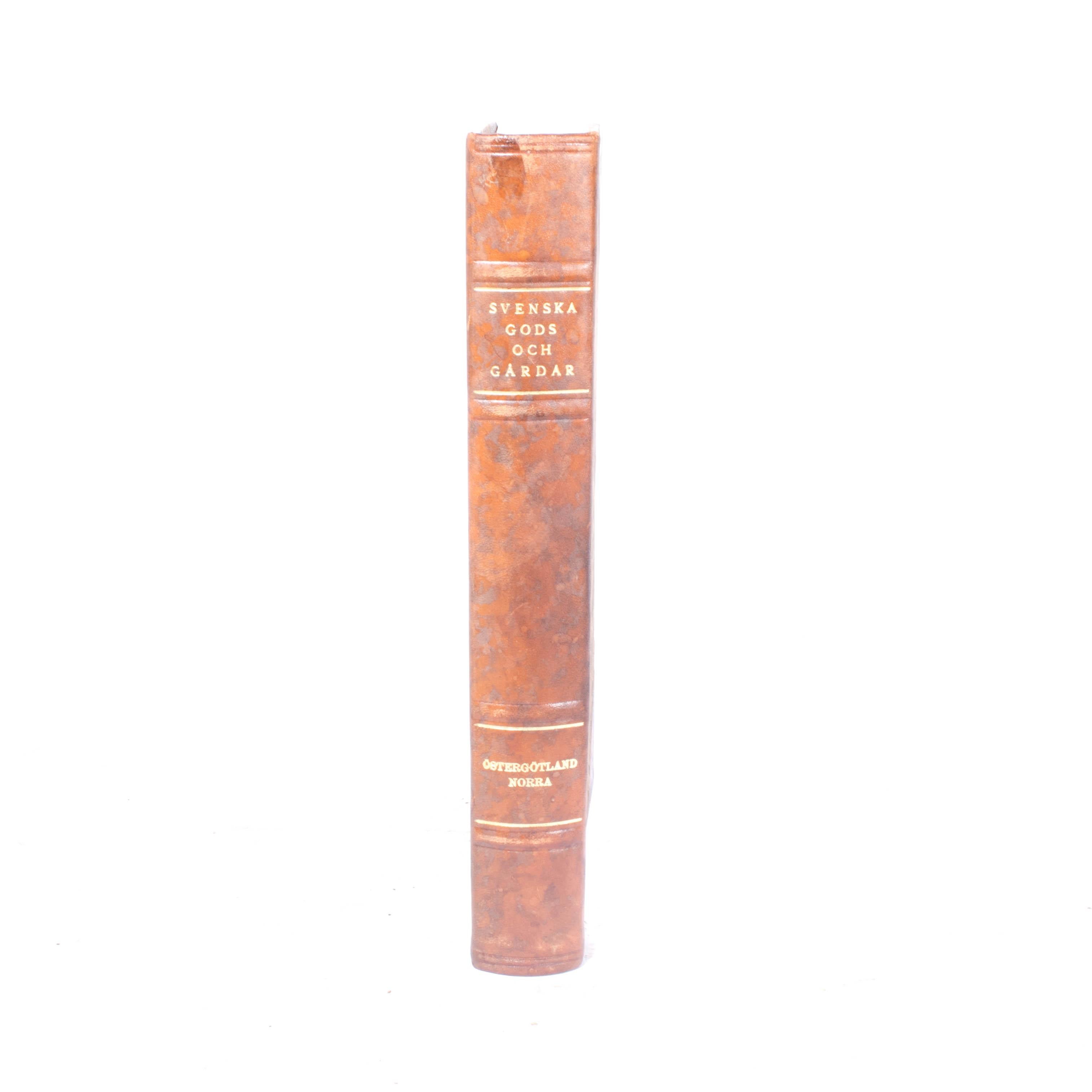 20th Century Antique Leather-Bound Books from Sweden