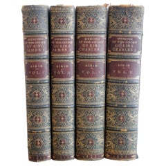 Antique Leather Bound Books Memoirs of the King