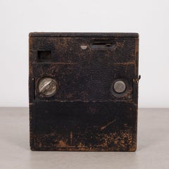 Antique Leather Box Camera, circa 1890-1916