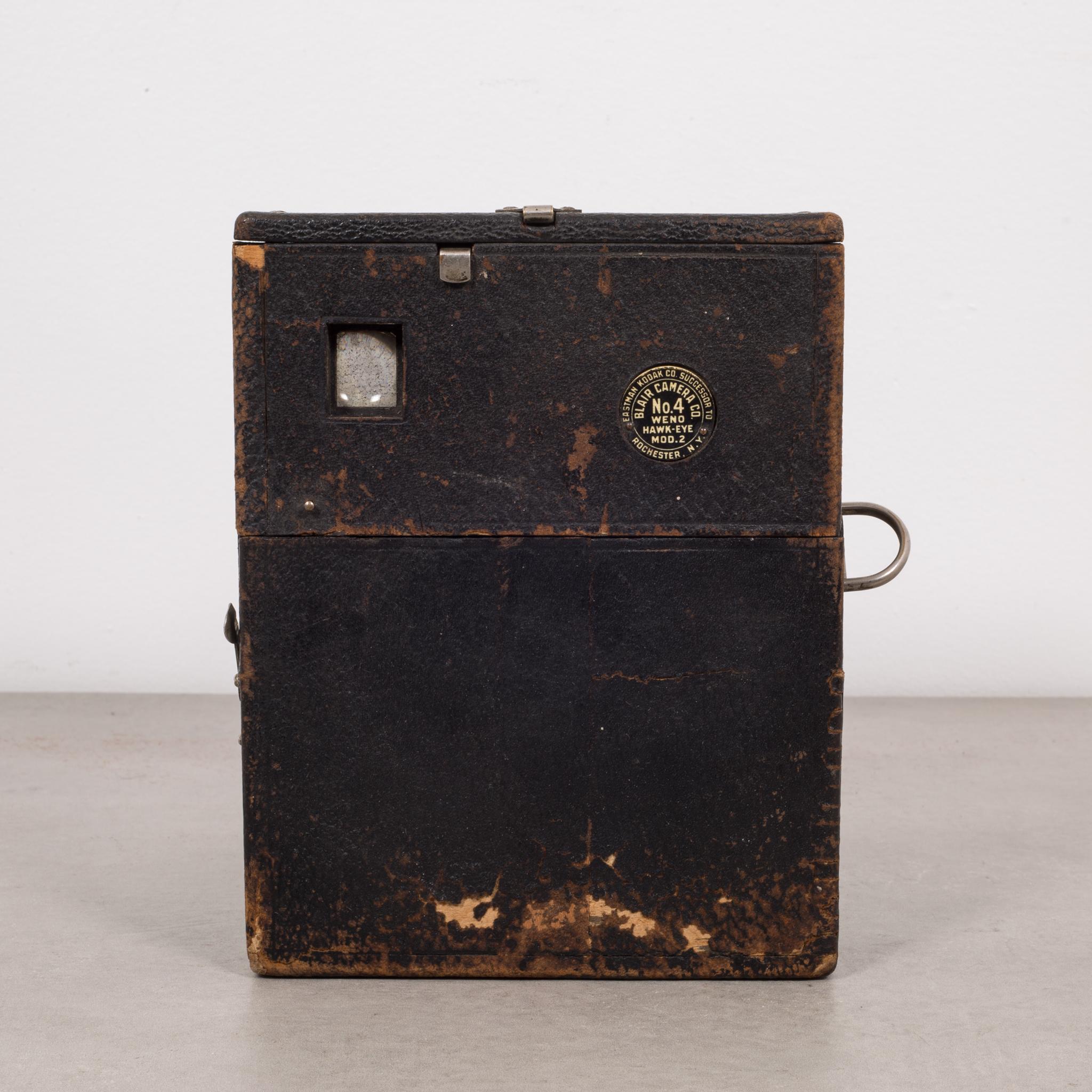 19th Century Antique Leather Box Camera, circa 1890-1916