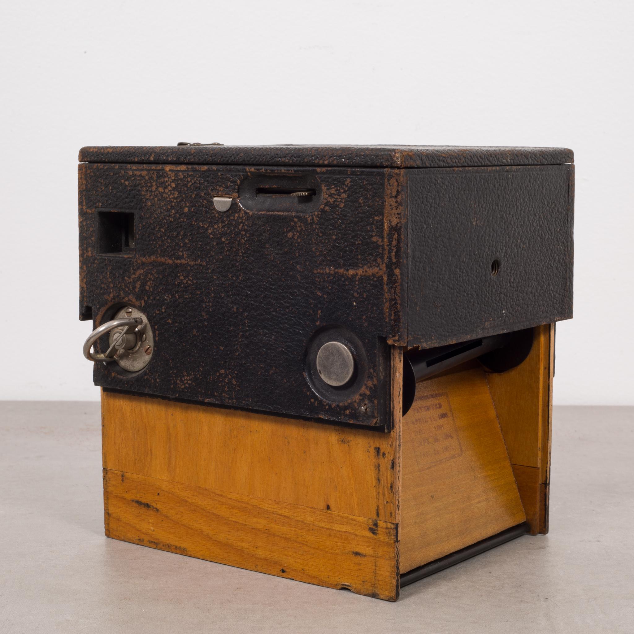 Antique Leather Box Camera, circa 1890-1916 1